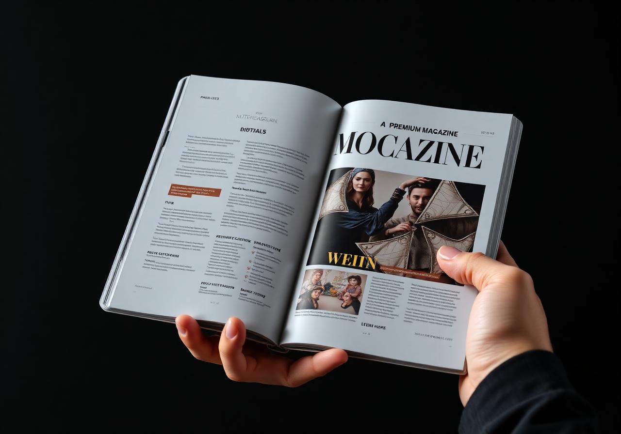 Magazine on Tablet